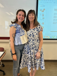 Cat Palmer '15 (left) with Cynthia Fair (right)